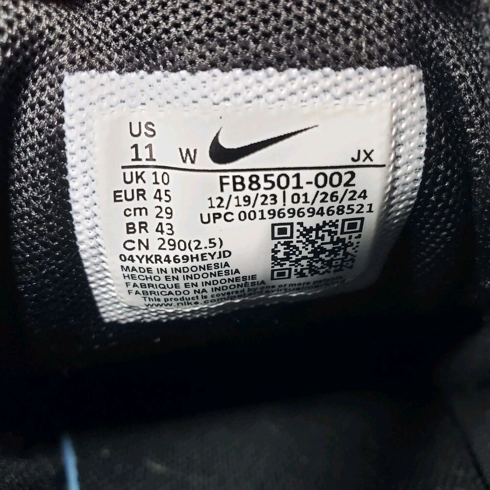 Nike Revolution 7 Wide Road Running Shoes Black White FB8501-002 Men's Size 11 - Picture 3 of 12